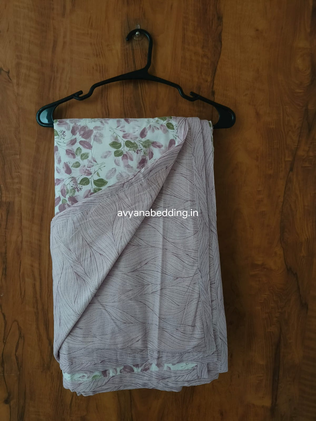 Blush Meadow Reversible Double Dohar in Pure Cotton - Avyana Bedding Collection