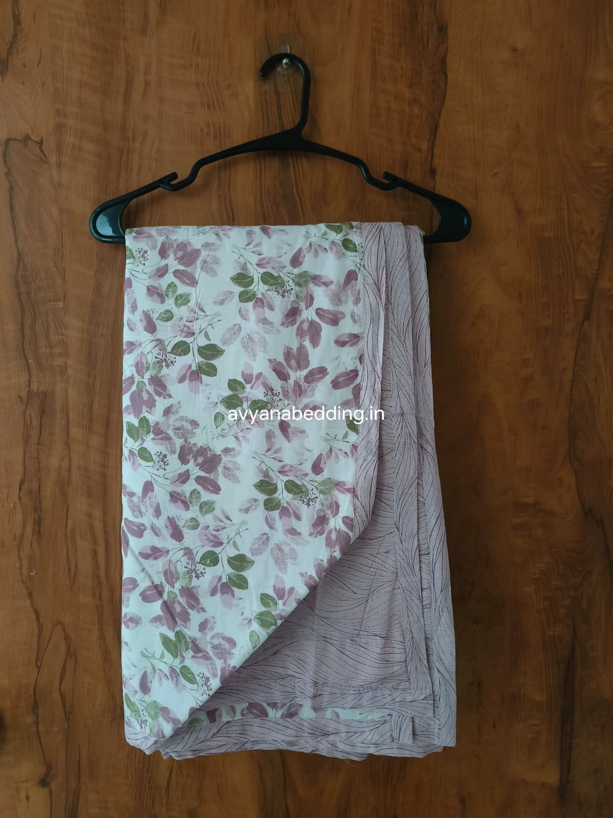 Blush Meadow Reversible Double Dohar in Pure Cotton - Avyana Bedding Collection