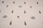 Botanic Breeze Handblock Bedsheet in Sage - Avyana Bedding Collection
