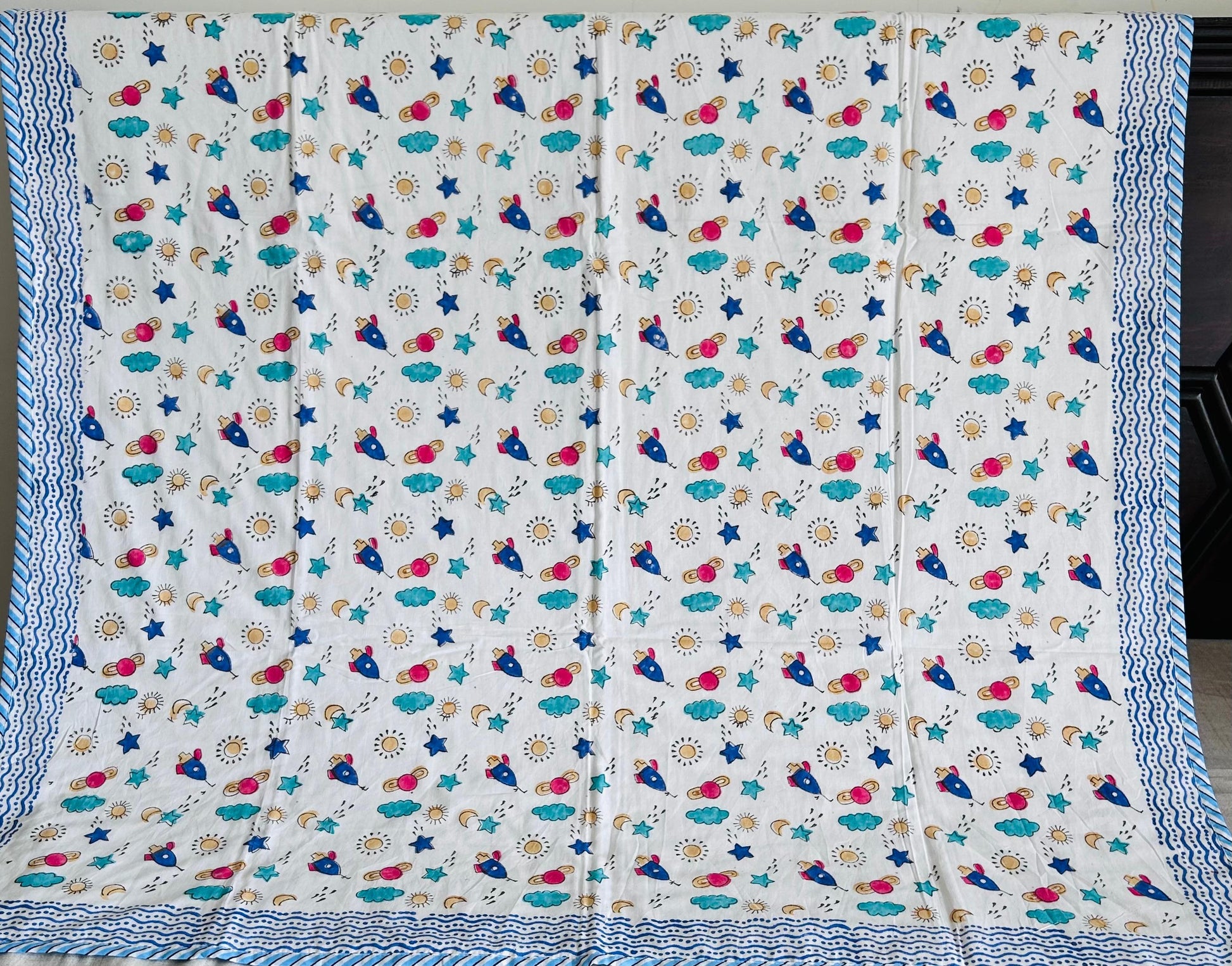 Cosmic Explorer – Outer Space Dohar for Kids - Avyana Bedding Collection