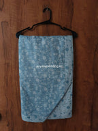 Denim Bloom Reversible Double Dohar in Pure Cotton - Avyana Bedding Collection