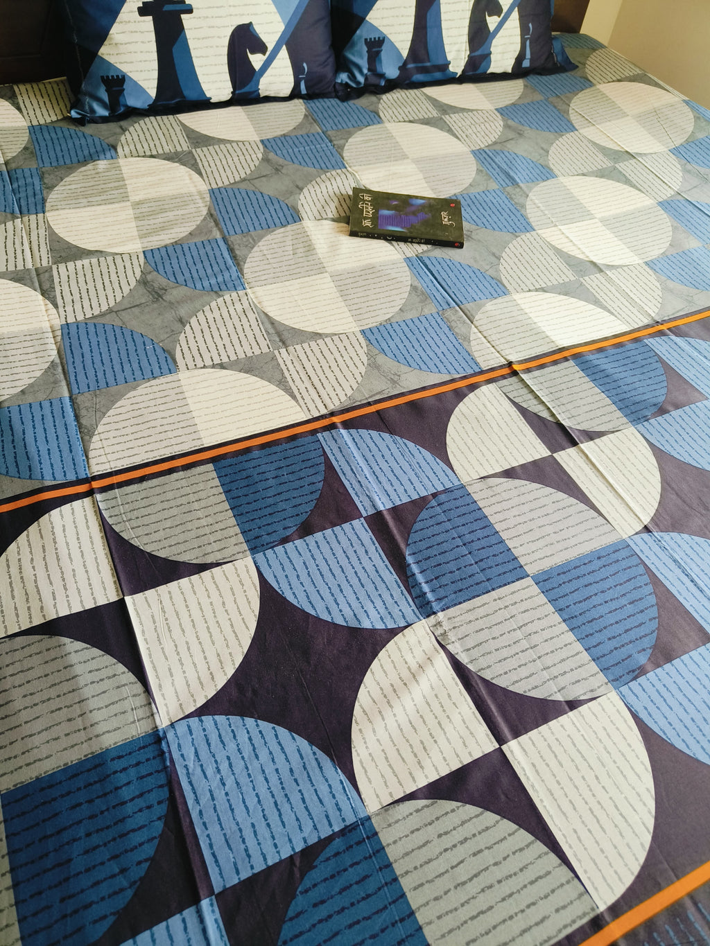 Ocean Depths Blue Bedsheet Set - Avyana Bedding Collection