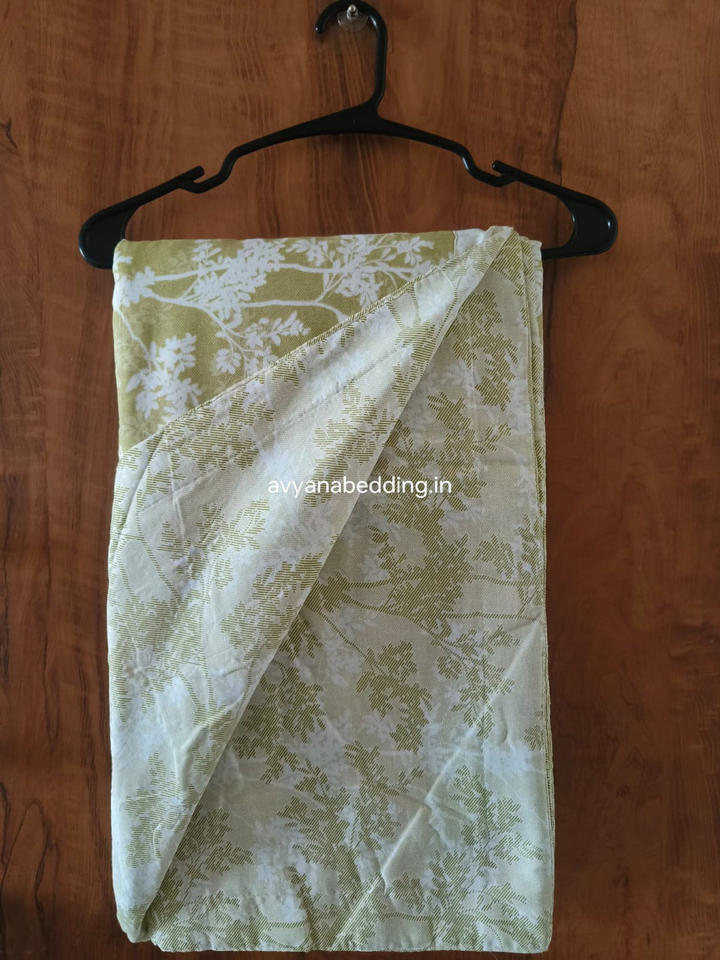 Olive Grove Reversible Double Dohar in Pure Cotton - Avyana Bedding Collection