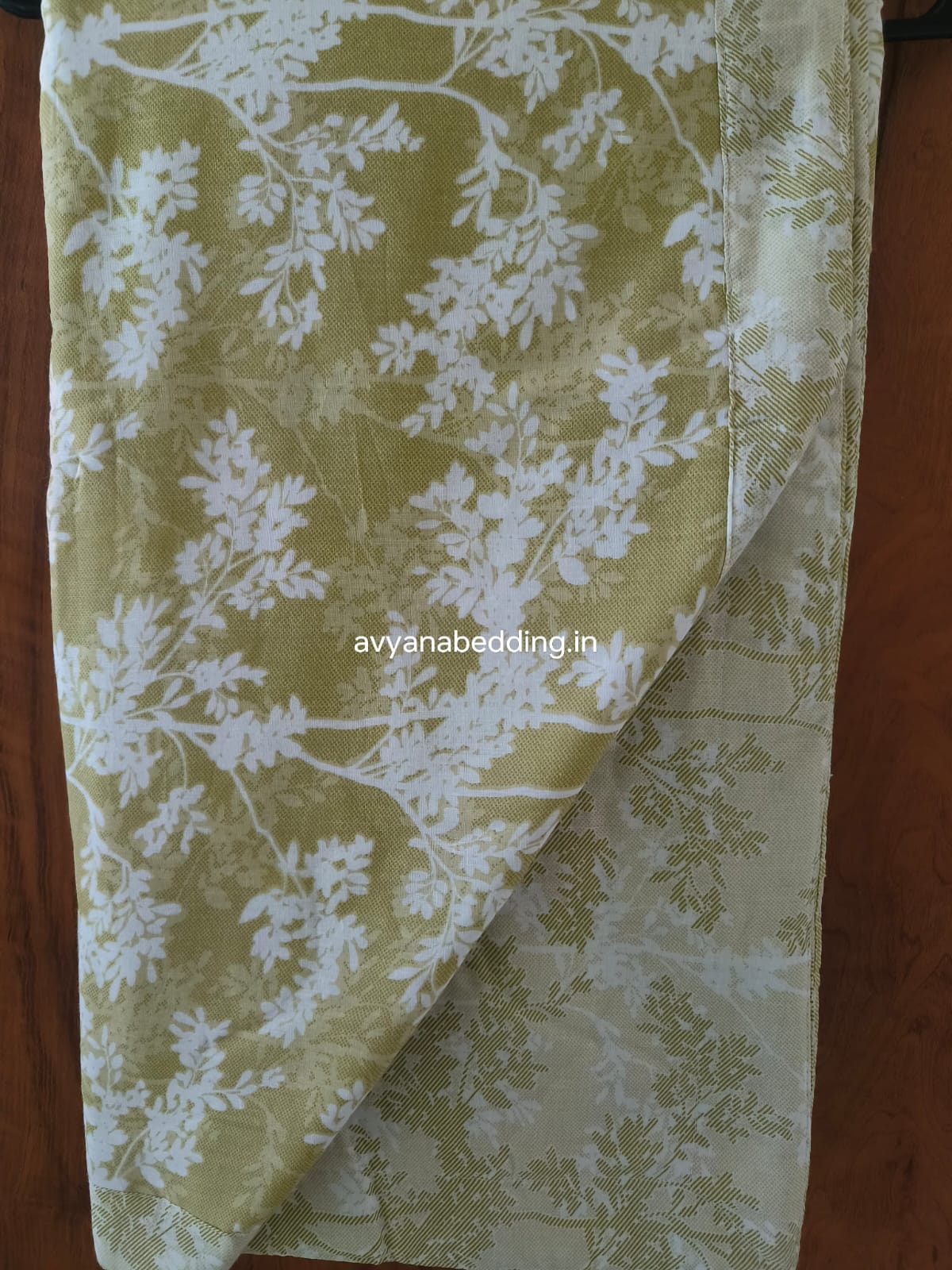 Olive Grove Reversible Double Dohar in Pure Cotton - Avyana Bedding Collection