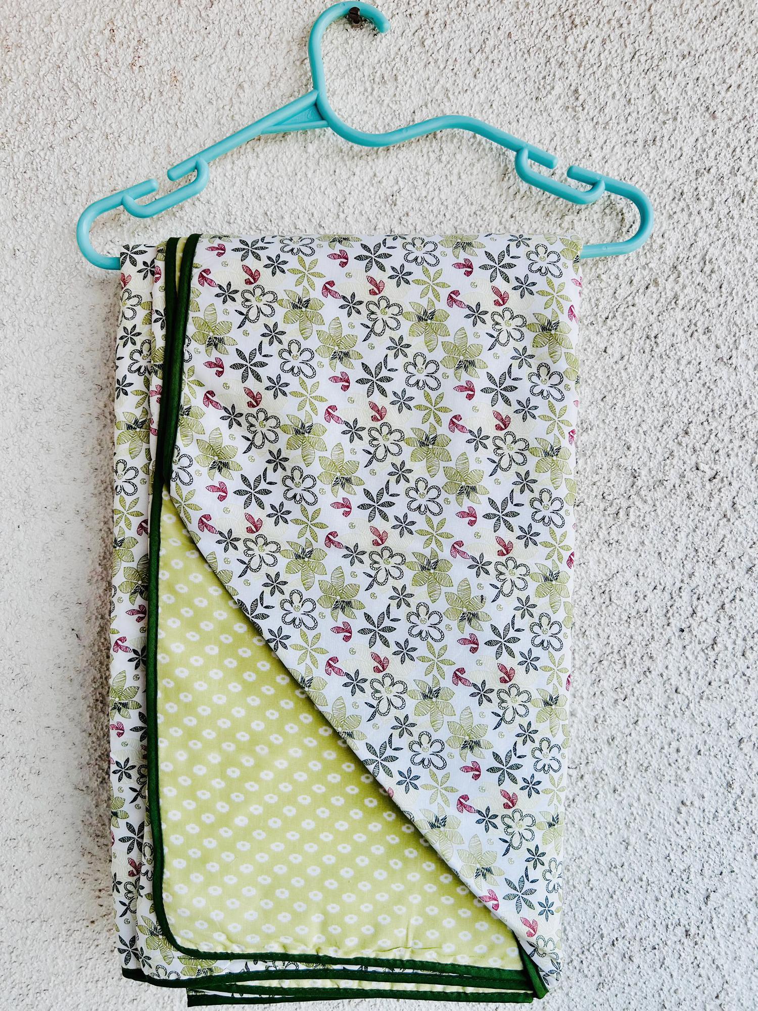 Pista Cotton Jaipuri Premium Double Bed Dohar - Avyana Bedding Collection